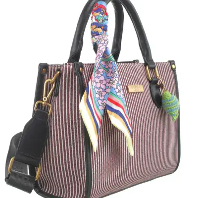 Modern Striped Tote Bag
