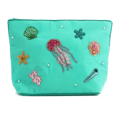 New Sea Scene Large Pouch