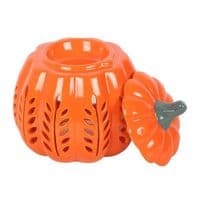Orange Leaf Cut Out Pumpkin Oil Burner