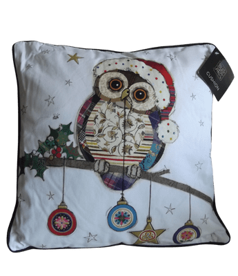 Owl & Baubles Cushion