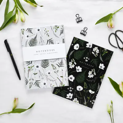 Pack of 2 Wild Meadow A5 Notebooks