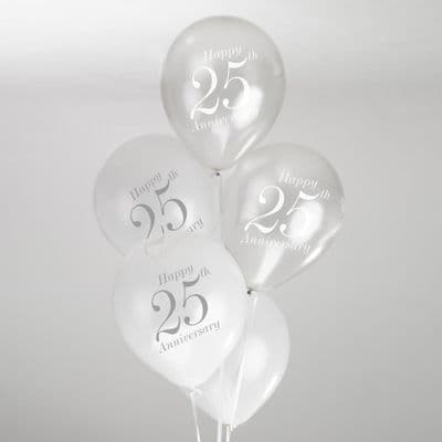 Party Balloons - 25th Wedding Anniversary