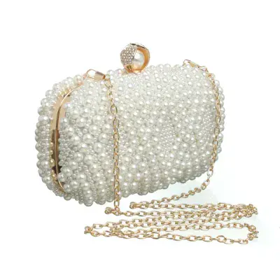 Pearls Party Clutch Bag