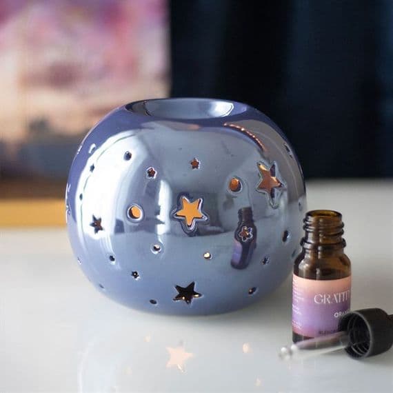 Purple Iridescent Star Oil Burner