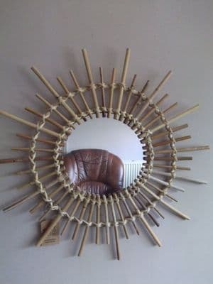 Ratan Starburst Mirror - Scandi Boho