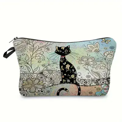 Retro Cat Make up bag