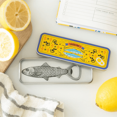 Sardine Bottle Opener in Storage Tin