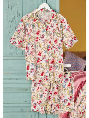 Shvanthi Block Print Short Pyjamas