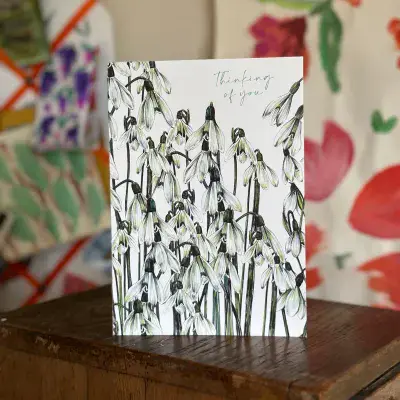 Snowdrops Thinking of You Card