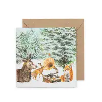 Snowy Woodland Christmas Card