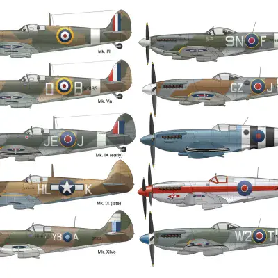 Spitfire A3 Print