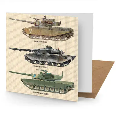 Tanks - Greetings Card