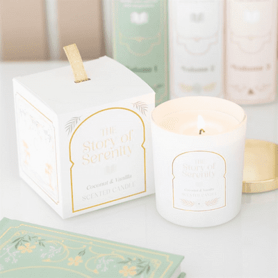 The Story of Serenity Coconut & Vanilla Candle