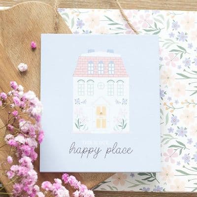 This Is Our Happy Place Pastel Home Sign