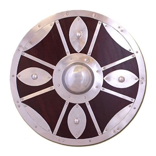 Round Shield with Steel Fittings