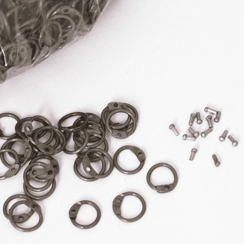 1 kg Loose Chain Mail Round Rings and Rivets 8mm I.D
