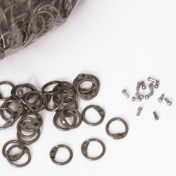 1 kg Loose Chain Mail Round Rings and Rivets 8mm I.D