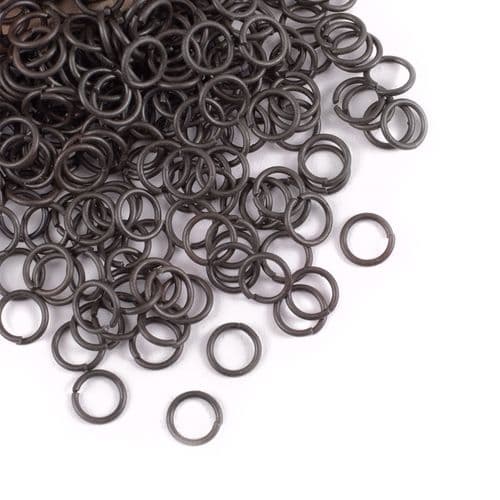 3 kg Loose 9mm I.D Chainmail Rings Black or Zinc Coated