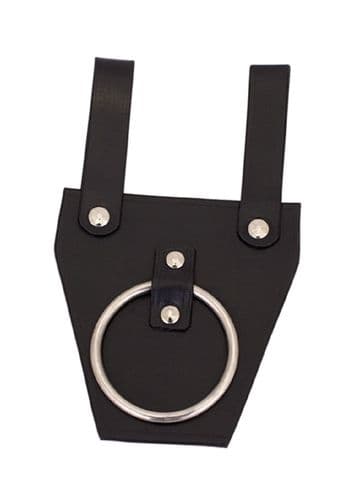 Axe Belt Holder made of Black Leather