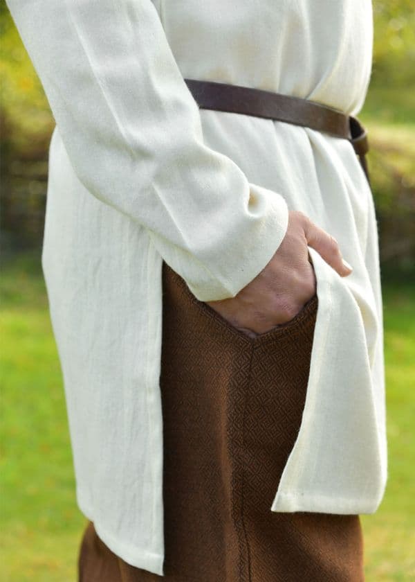 Basic Viking Tunic, Wool, Natural Coloured