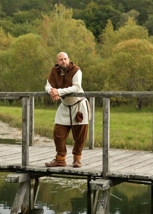 Basic Viking Tunic, Wool, Natural Coloured