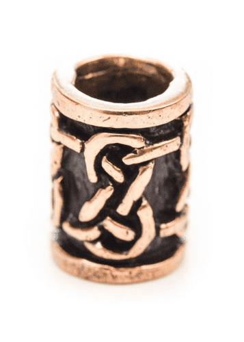 Beard/Hair Bead Never Ending Knot Design, Bronze