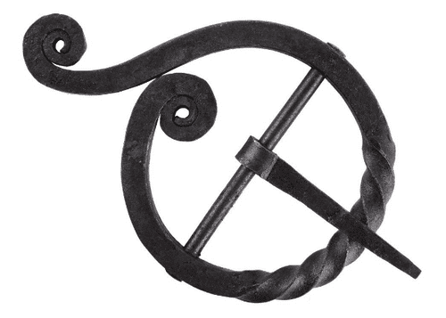 Belt Buckle Hand Forged Steel , 7cm Diameter