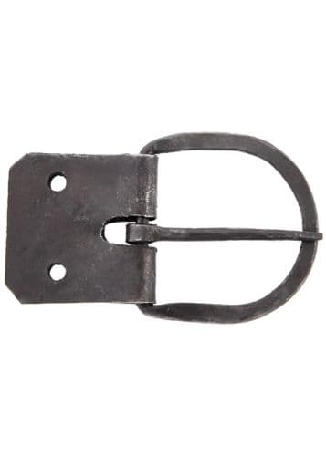 Belt Buckle Hand Forged Steel with Chape, for 38mm Broad Belts