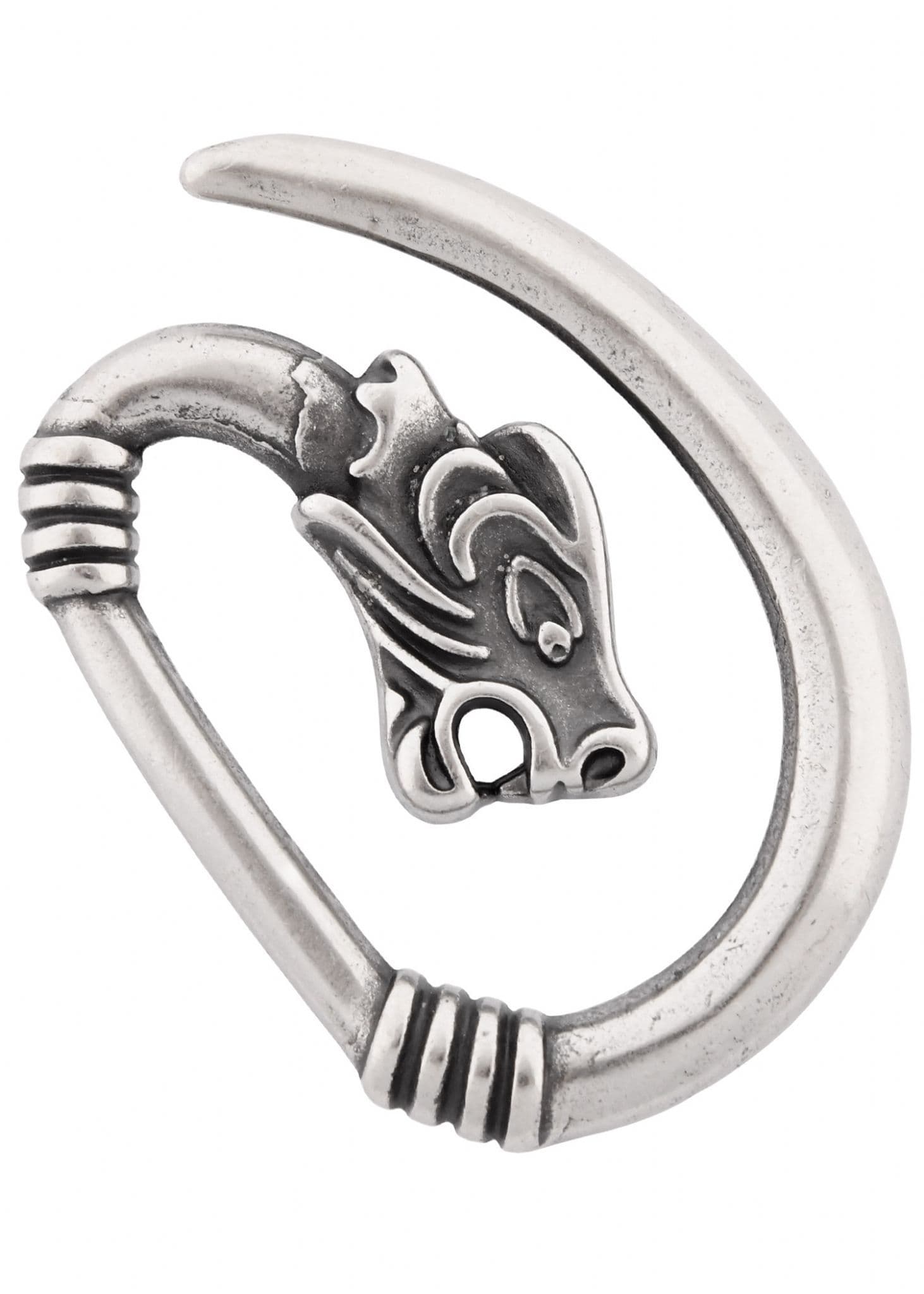 Kiss of Leather wolfskop-hanger van 925 sterling zilver nr. 7A