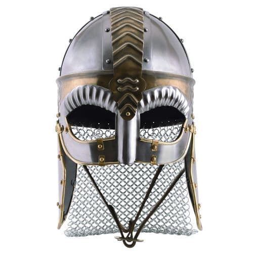 Beowulf Spectacle Helmet with Cheek Guards and Aventail