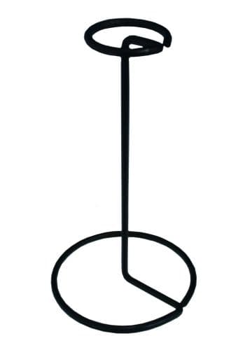 Black Metal Helmet Stand