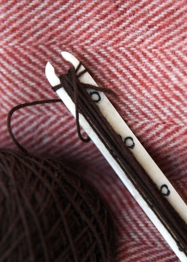 Bone Weaving Shuttle - Heraldic Knots