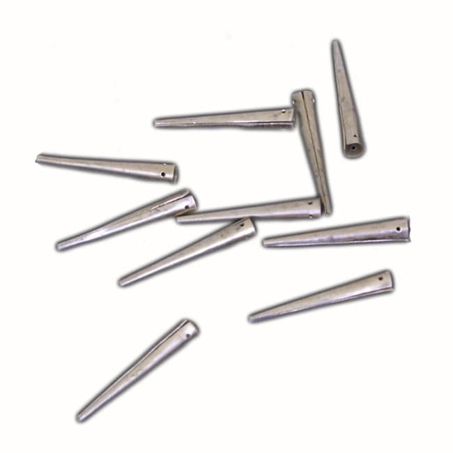 Brass Clothing Points Aiguillette with Straight Edges Pack of 10