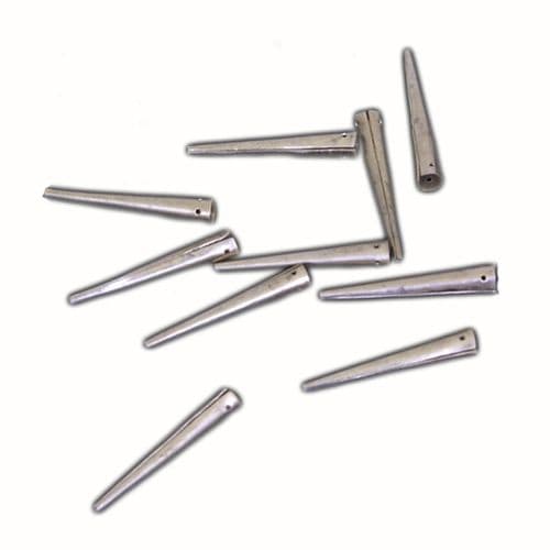 Brass Clothing Points 'Aiguillette' with Straight Edges Pack of 10