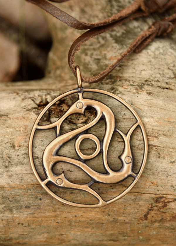 Bronze Pendant, Midgard Serpent