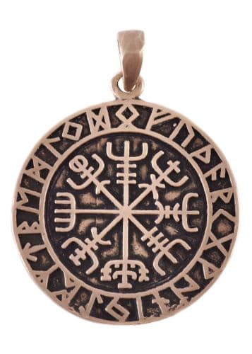 Bronze Pendant- Vegvisir