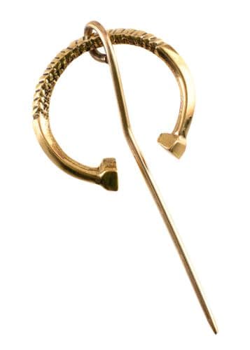 Brooch Ring Shaped, Brass, Diameter 4.0cm