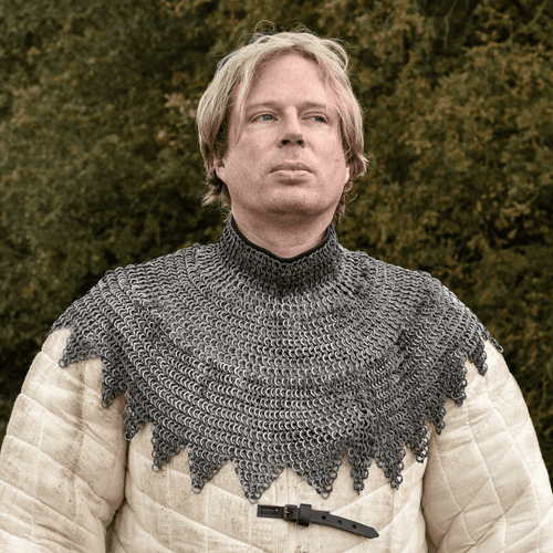 Chain Mail Bishop's Mantle, Riveted Round Rings, 8mm I.D