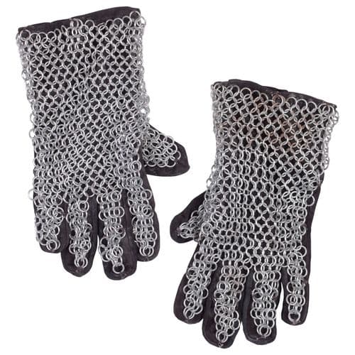 Chain Mail Gloves 9mm ID Galvanised Steel