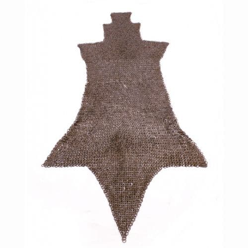 Chain Mail Leg Chausses, Flat Ring Round Rivet Heads (FRR)