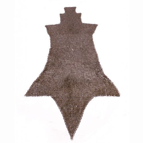 Chain Mail Legs with Open Feet, Riveted Round Rings, 8mm I.D