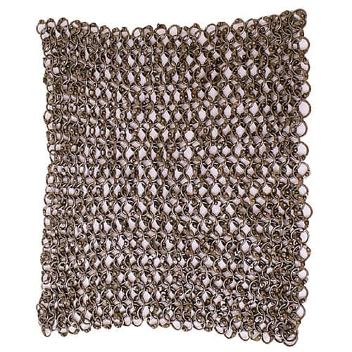 Chain Mail Square Piece,Riveted Round Rings, 8mm I.D, 20 X 20cm