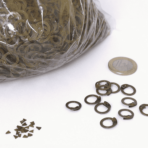 Chainmail 1kg Loose Flat Rings Wedge Rivets (FRW), 8mm I.d