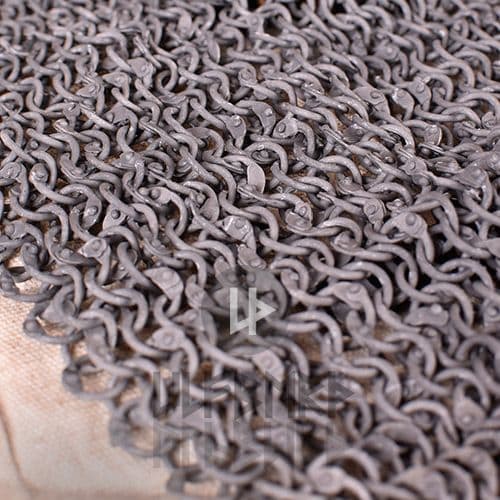 Chainmail Haubergeon Mid Sleeved, Riveted Aluminium Rings 8mm I.D