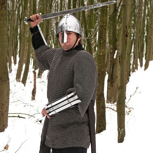 Chainmail Haubergeon Mid Sleeved, Riveted Aluminium Rings 8mm I.D