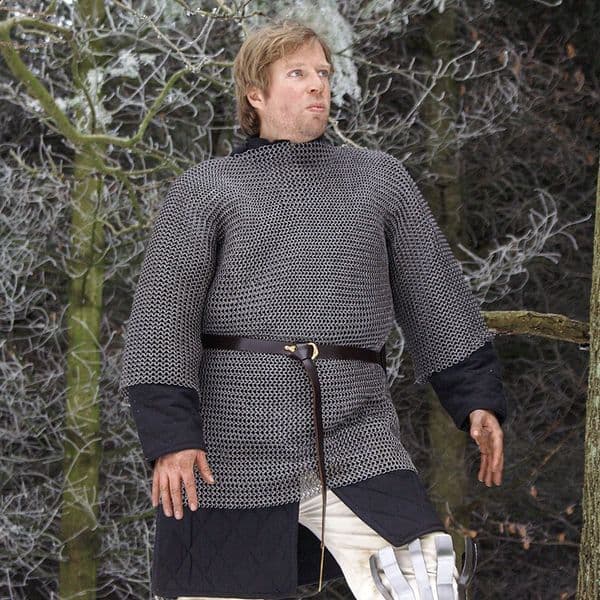 Chainmail Haubergeon Mid Sleeved, Riveted Aluminium Rings 8mm I.D