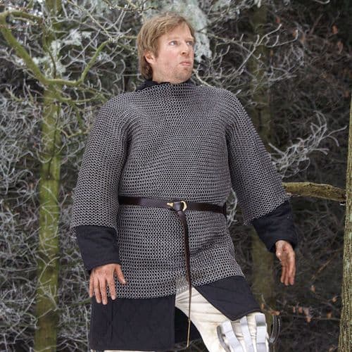 Chainmail Haubergeon Mid Sleeved, Riveted Aluminium Rings 8mm I.D