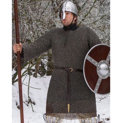 Chainmail Hauberk, Long Sleeved, Riveted Aluminium Rings 8mm I.D