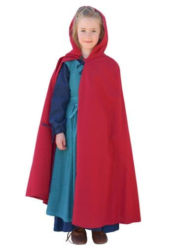 Child's Medieval Hooded Cloak,