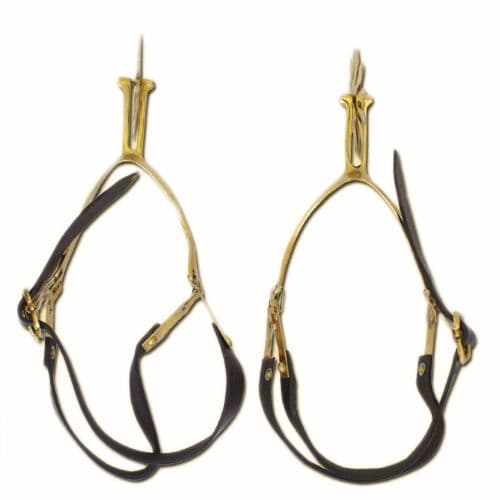 Churburg Spurs, Brass, Pair